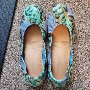Tieks Azure Snake size 9